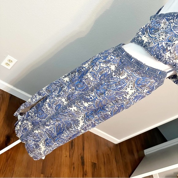 Free People Blue and White Floral Dress - Picture 4 of 16